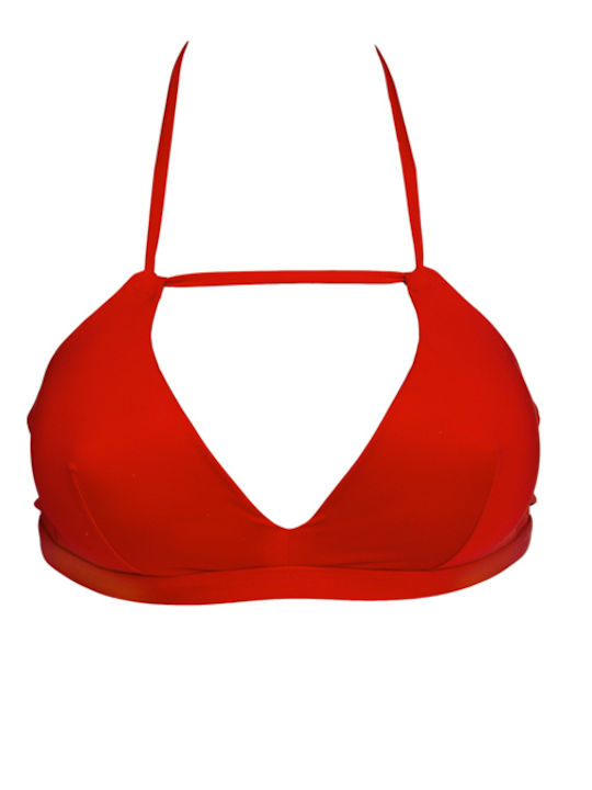 Bikini Σουτιέν D Cup με Ενίσχυση Κόκκινο