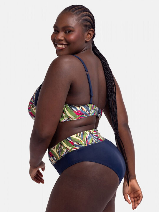 Bikini Slip High Waist Blue