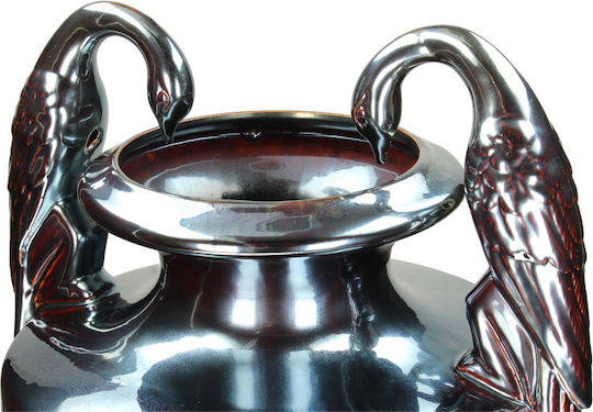 Zaros Floor Vase Ceramic Purple 35x64cm