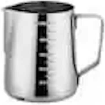 Cana de lapte gradată, cană pentru spumare lapte, stil barista cappuccino, cu mâner, 600 ml, oțel inoxidabil