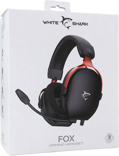 White Shark GH-2445 Over Ear Gaming Headset with 3.5mm Connectivity for PC PS4 PS5