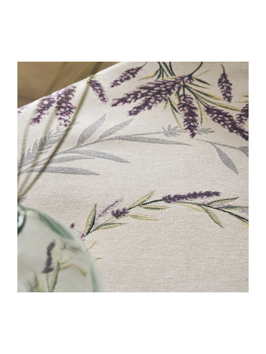 Gofis Home Καρέ Τραπεζομάντηλο Lavender 283 90x90εκ.