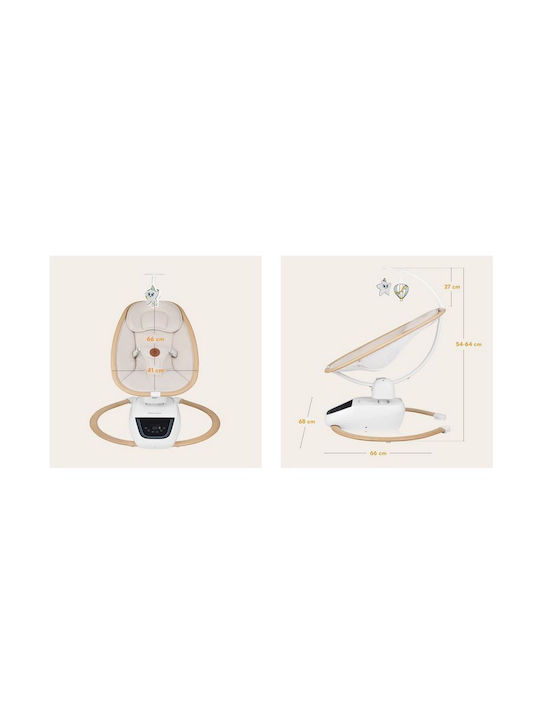 Lionelo Electric Baby Relax Olivia with Music Beige Natural for Child up to 9kg