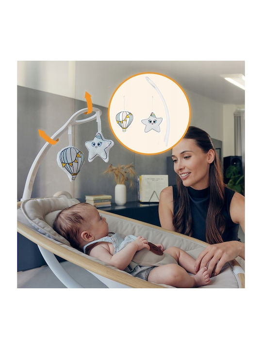 Lionelo Electric Baby Relax Olivia with Music Beige Natural for Child up to 9kg