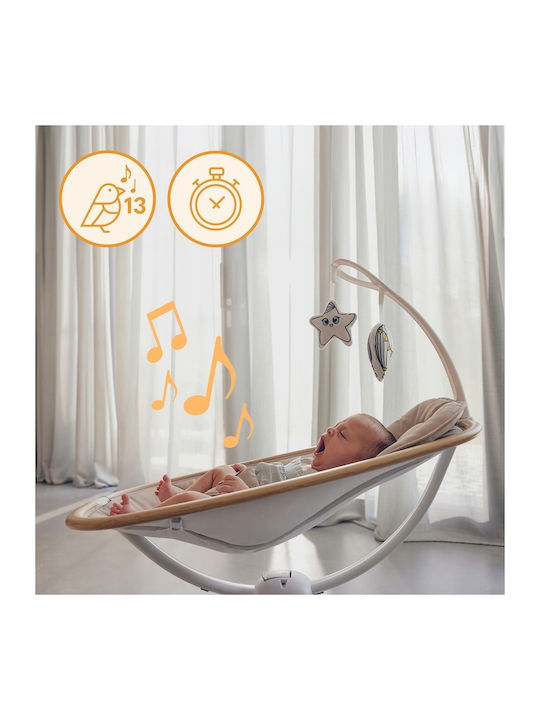 Lionelo Electric Baby Relax Olivia with Music Beige Natural for Child up to 9kg