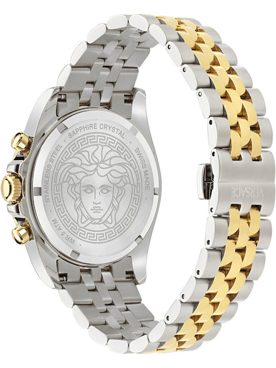 Versace Greca Ρολόι Μπαταρίας με Μεταλλικό Μπρασελέ Versace Greca Ρολόι Μπαταρίας με Μεταλλικό Μπρασελέ