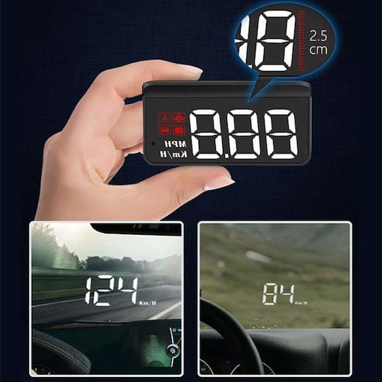 Car Head Up Display, OBD2, RPM Counter and Water Temperature Digital Instrument