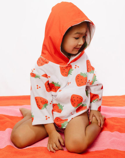 Zoocchini Swim Coverup UPF50+ Strawberry 0-24 Months Zoo12314