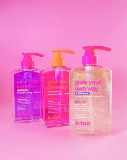 B.Tan Glow Your Own Way Shimmer Self Tanning Gel Σώματος 437ml
