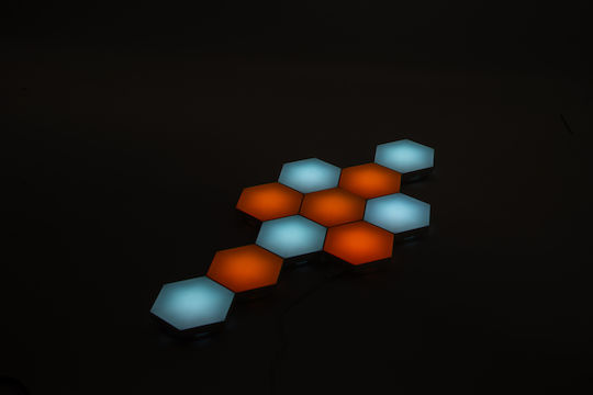 Διακοσμητικό Φωτιστικό Smart LED RGB Hexagon