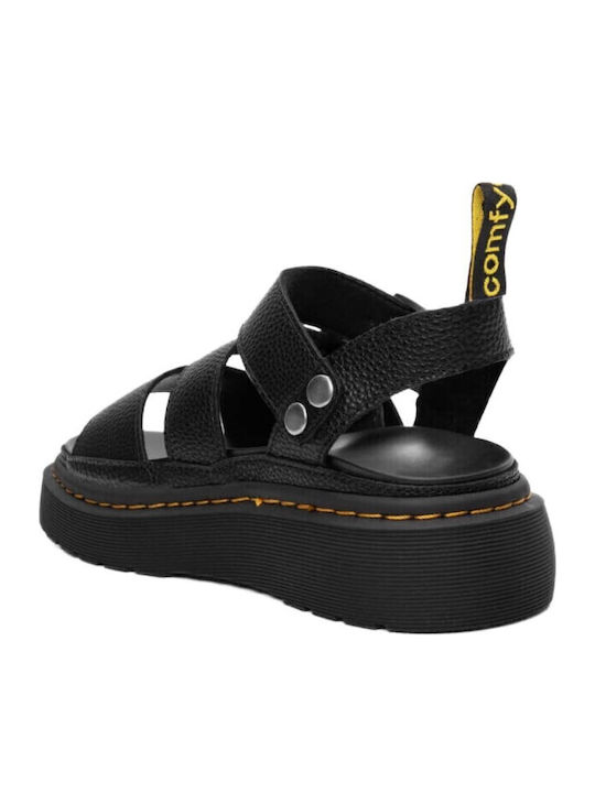 Γυναικεία Σανδάλια Flatforms Μαύρα