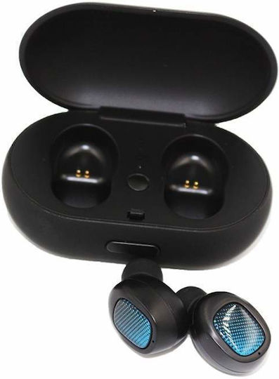 In ear Bluetooth хендсфри Слушалки с Устойчивост на Пот и Кутийка за Зареждане Черен