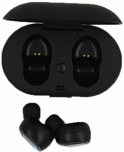 In ear Bluetooth хендсфри Слушалки с Устойчивост на Пот и Кутийка за Зареждане Черен