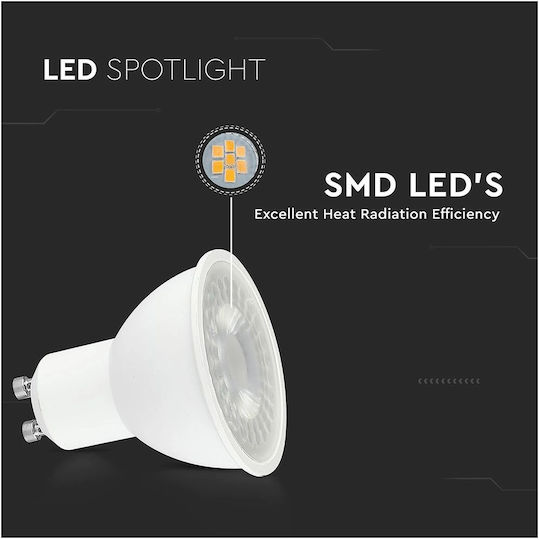 V-TAC LED Bulb 7.5W for Socket GU10 Warm White 610lm