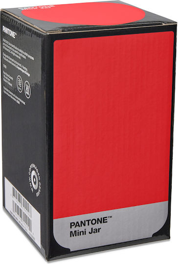 Pantone Βάζο Κόκκινο 8x8xΥ14cm