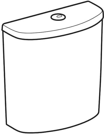 Geberit Wall Mounted Plastic Low Pressure Rectangular Toilet Flush Tank White