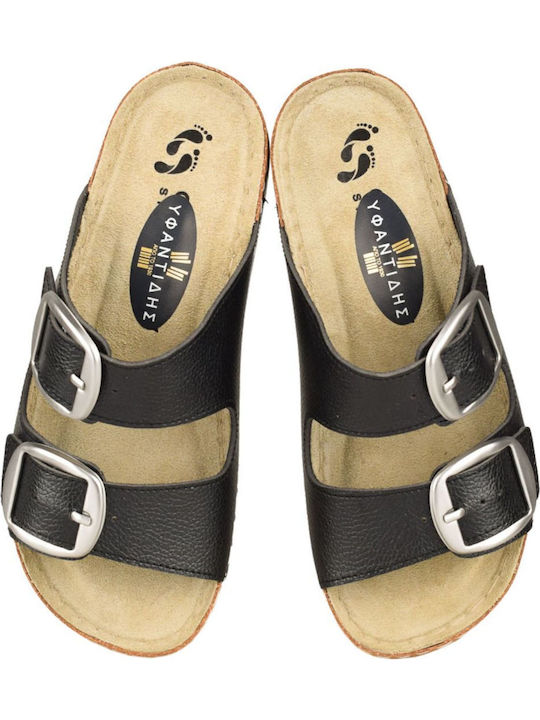 Women's Flat Sandals Anatomic in Black Color