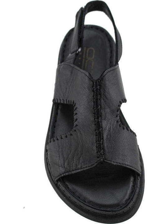 Sandale Casual Damă Din Piele Negre