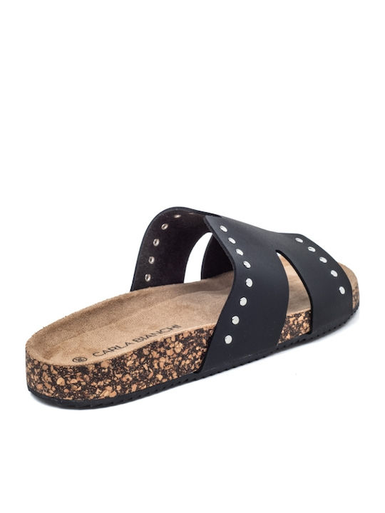 Flache Sandalen für Damen Flatforms in Schwarz Farbe