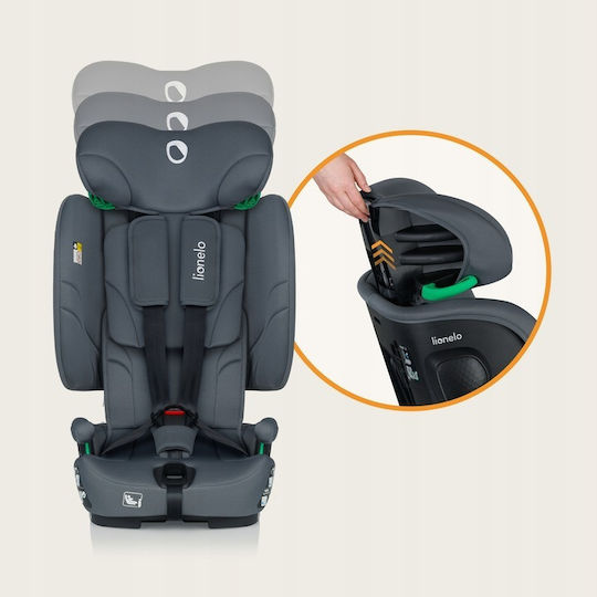 Lionelo Nelly Baby Car Seat i-Size with Isofix Gray Graphite 9-36 kg