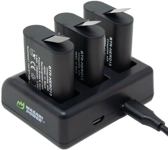 Wasabi Set 2 Werkzeugbatterien mit Kapazität 1.9Ah