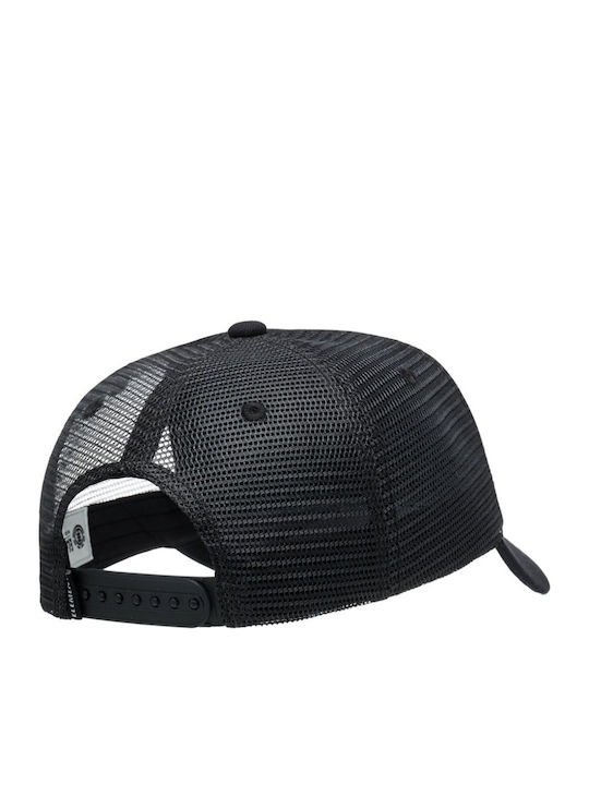 Element Union Mesh Trucker Cap Flint Black