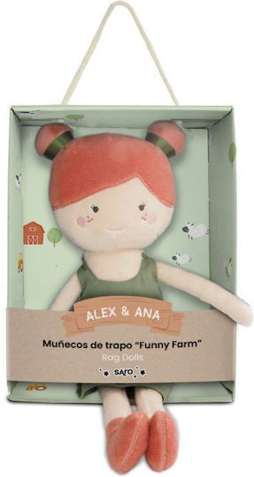 Saro Anna Lustiger Bauer Stoffpuppe 30cm