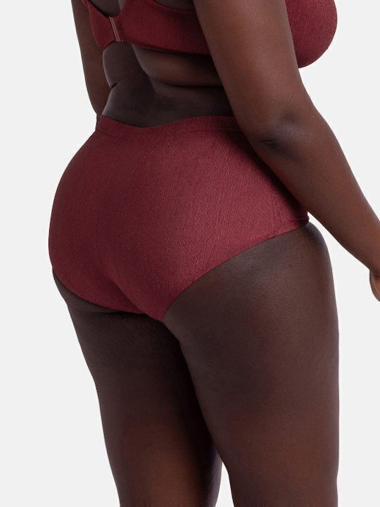 Bikini Slip Burgundisch