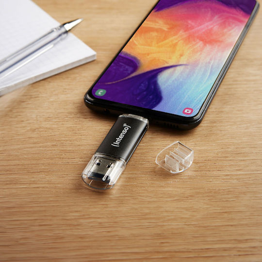 Intenso Twist Line 512GB USB 3.2 Stick με σύνδεση USB-C & USB-A Μαύρο
