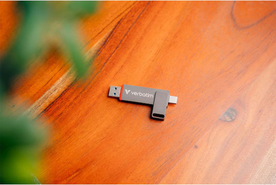 Verbatim Dual 1.0TB USB 2.0 Stick με σύνδεση USB-A & USB-C Γκρι