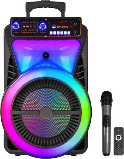 Karaoke Speaker With Wireless Microphone And Lighting Effects SM-1209 Black