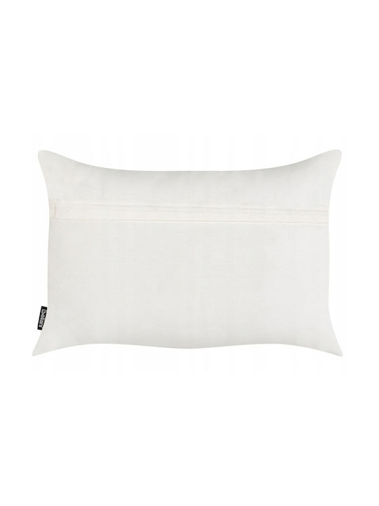 Beliani Μαξιλάρι Καναπέ Velleia από 100% Βαμβάκι White 35x50εκ.