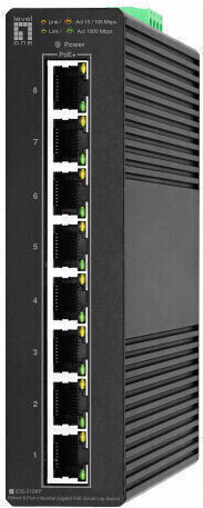 Level One IGS-2108P Verwaltet L2 PoE Switch mit 8 Ports Gigabit (1Gbps) Ethernet