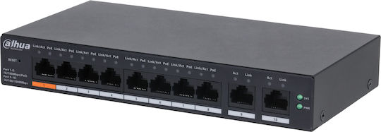 Dahua CS4010-8ET-60 Управление на L2 PoE+ Switch с 4 Портове Гигабитови (1Gbps) Ethernet