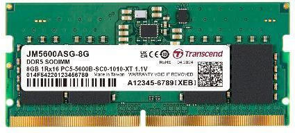 Transcend DDR5 με Module 1x8GB και Ταχύτητα 5600 για Laptop