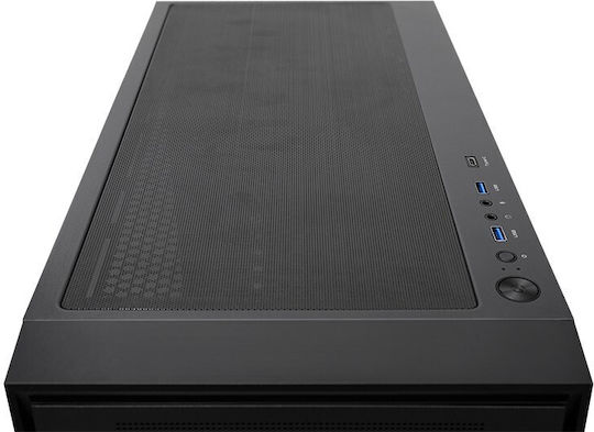 Chieftec Hunter Gaming Midi Tower Κουτί Υπολογιστή με Πλαϊνό Παράθυρο Μαύρο
