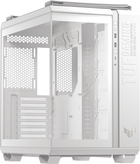Asus TUF Gaming GT502 Horizon ARGB Midi Tower Компютърна кутия със страничен прозорец Бяло издание