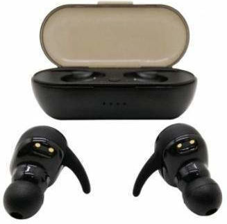 KD02 In ear Bluetooth хендсфри Слушалки с Кутийка за Зареждане Черен
