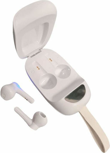 In-Ear Bluetooth-Freisprecheinrichtung Kopfhörer mit Schweißresistenz und Ladeetui Weiß