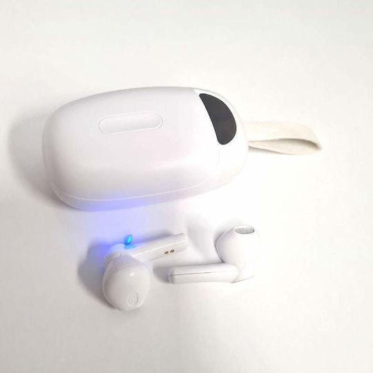 In-Ear Bluetooth-Freisprecheinrichtung Kopfhörer mit Schweißresistenz und Ladeetui Weiß