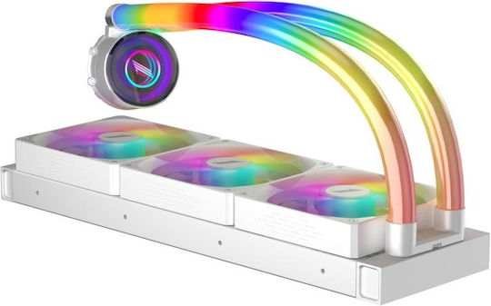 1STPLAYER Mothra MT360 Water Cooling AIO CPU With 2 120mm Fans And ARGB Lighting White