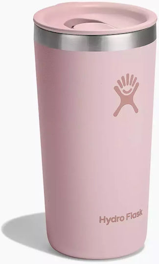 Hydro Flask All Around Glass Thermos Stainless Steel / Plastic 355ml Trillium Pink
