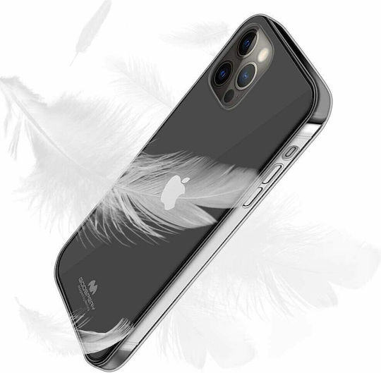 Jelly Wallet Plastic / Silicone / Leather Transparent (iPhone 13 Pro)