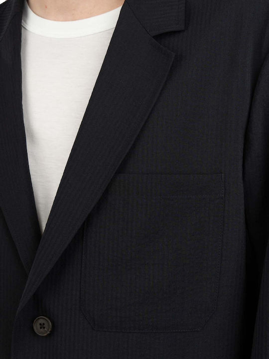 Men's Suit Jacket Regular Fit Navy Blue