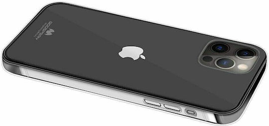 Jelly Wallet Plastic / Silicone / Leather Transparent (iPhone 13 Pro)