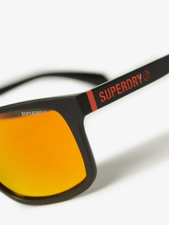 Superdry Sunglasses Μαύρα with Acetate Frame & Orange Lens Superdry Sunglasses Μαύρα with Acetate Frame & Orange Lens