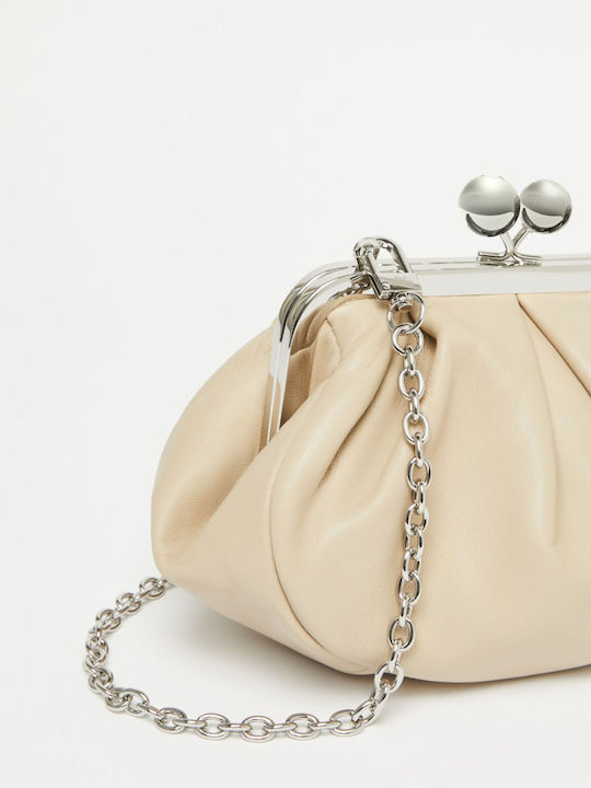 De piele Geantă de damă Crossbody Bej