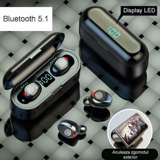 T20 Earbud Bluetooth Handsfree Căști cu Rezistență la Transpirație și Carcasă de Încărcare Intelligent LED Display