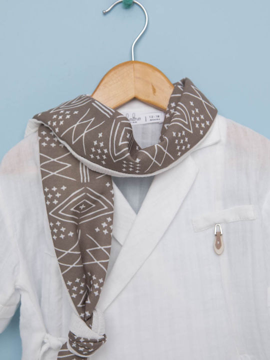 Bambolino Baptism Suit for Boys Marinos Beige