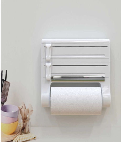 Primanova Plastic Paper Towel Holder White 38x8x25cm 25818